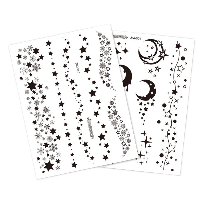 New cross-border supply clavicle tattoo shoulder finger freckles face waterproof dark tattoo stickers