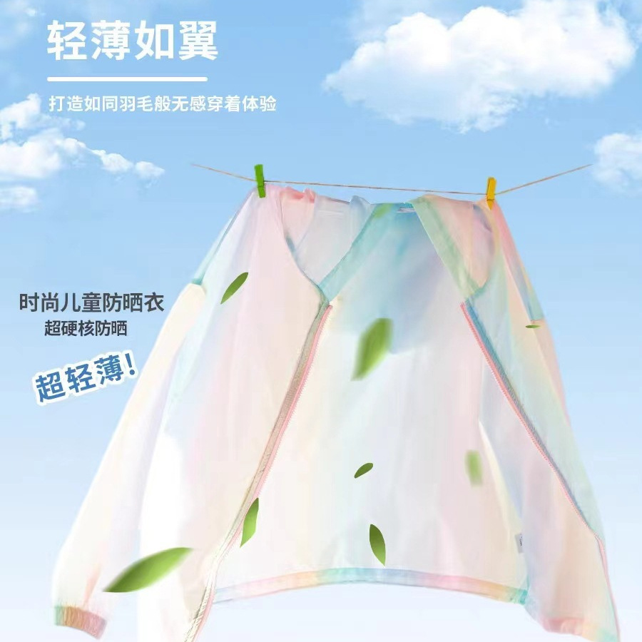 Picture of Girls' Sun Protection Clothing, Lightweight Summer Style for Children, 2025 New Breathable Ice Silk Jacket for Older Girls, Summer Wear