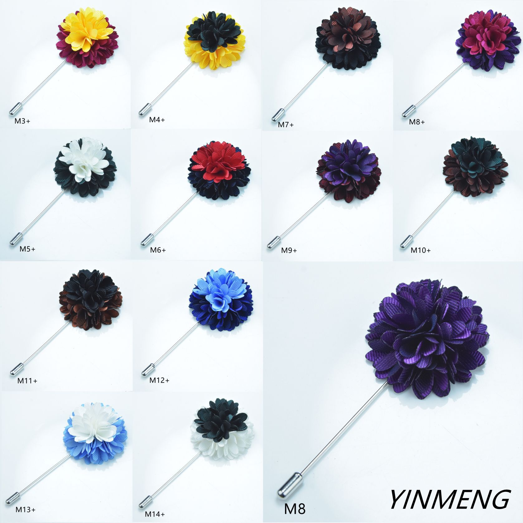 Picture of Brooch Jewelry Handmade Flower Blue Men's Long New High-end Sense Flower Women's Cloth Niche Hand Flower