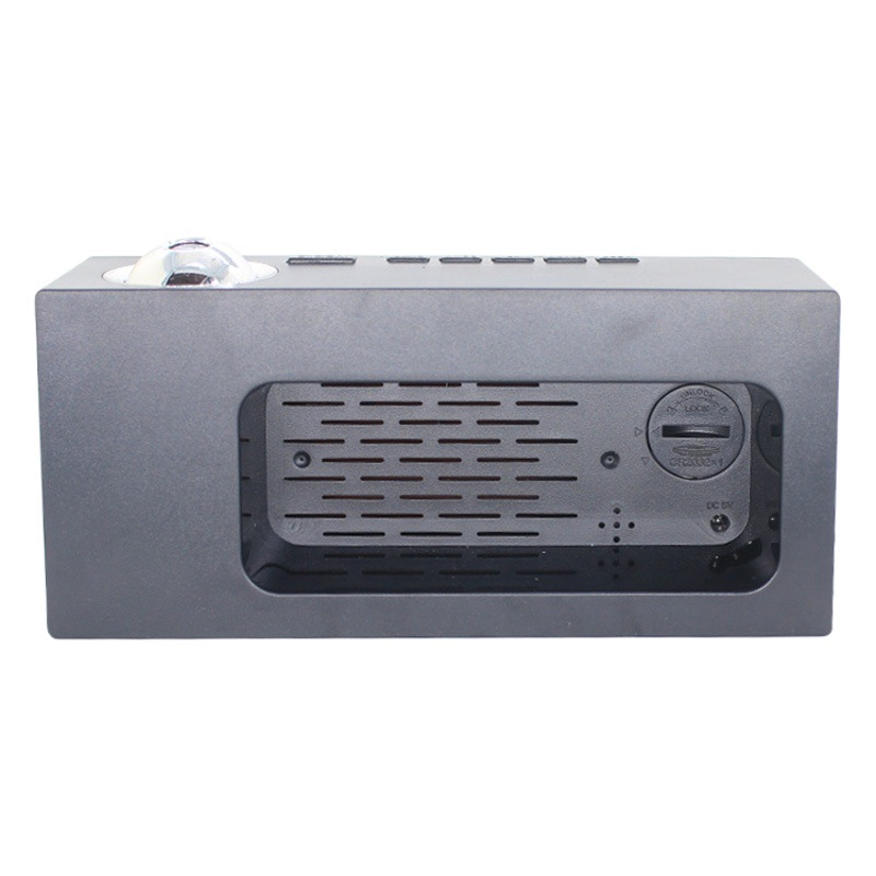 New cross-border home desktop large screen temperature brightness adjustment mirror electronic clock mute digital projection alarm clock