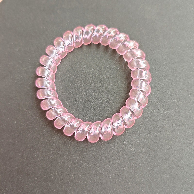 Picture of Candy Color Bold Bracelet Telephone Line Hair Ring Extra Large Rubber Band South Korea Headwear Hair Accessories Headband Spring Ring