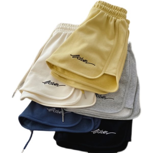 Picture of Sports Shorts for Women 2025 Summer New Style Loose Outer Wear Home Pajamas High Waist Casual Wide Leg Yoga Hot Pants Trendy