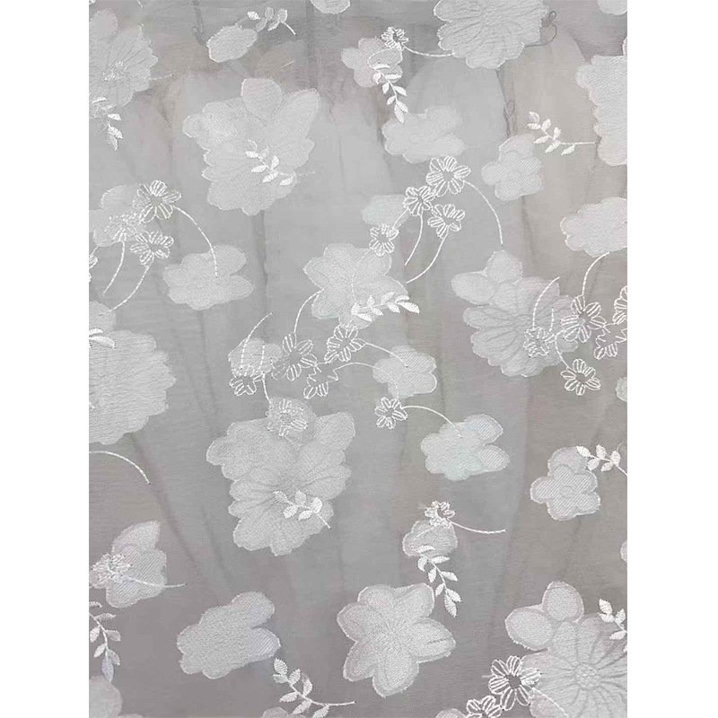 Xiaojun Textile Computer Mesh Embroidered Printed Fabric Fashion Fabric Children's Wear Fabric Dress Hanfu Fabric