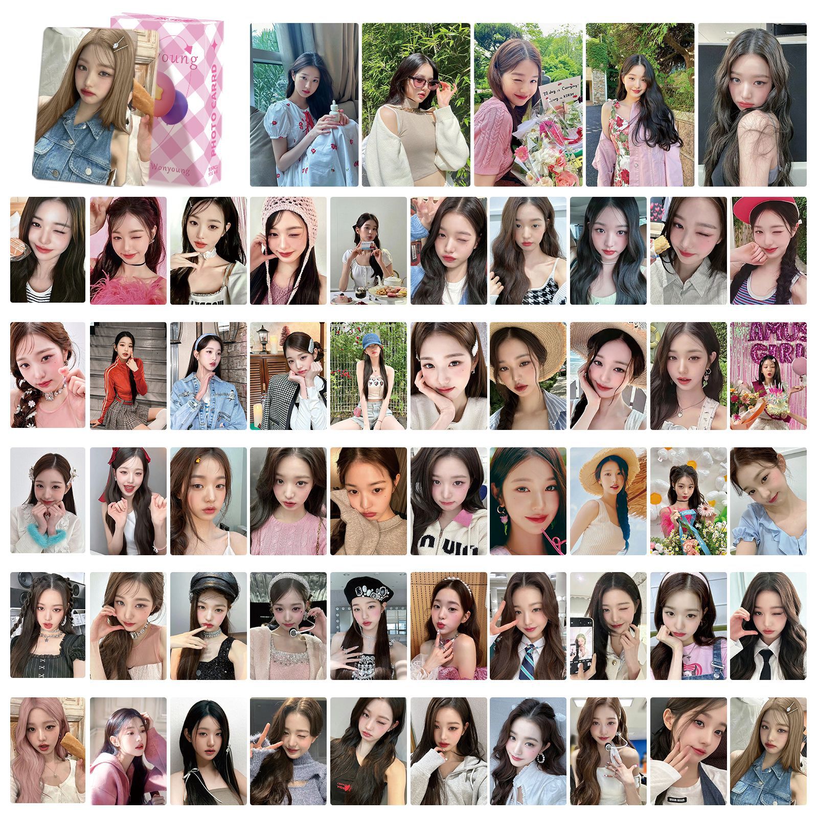 IVE Zhang Yuanying Card Laser Card Zhang Yuanying South Korea Pop Female Singer Surrounding Assistance Photo Collection Card