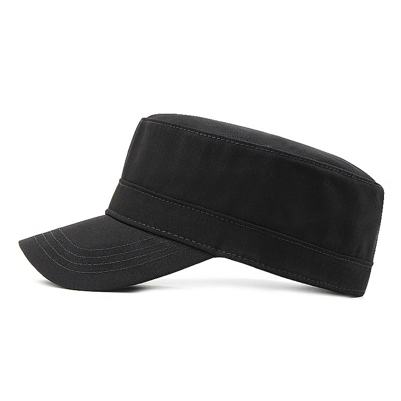 Picture of Hat Men's Spring and Autumn Full Sealed Flat Top Hat Middle-aged Outdoor Casual Cap Non-opening Big Head