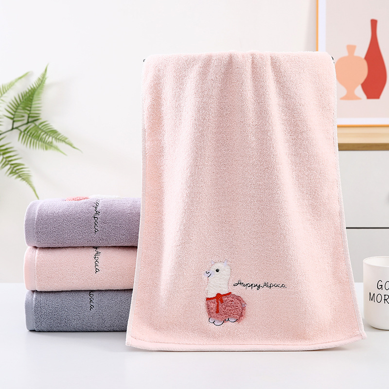 Picture of Gaoyang factory cotton European flower towel soft absorbent large face towel supermarket gift wholesale face towel household towel