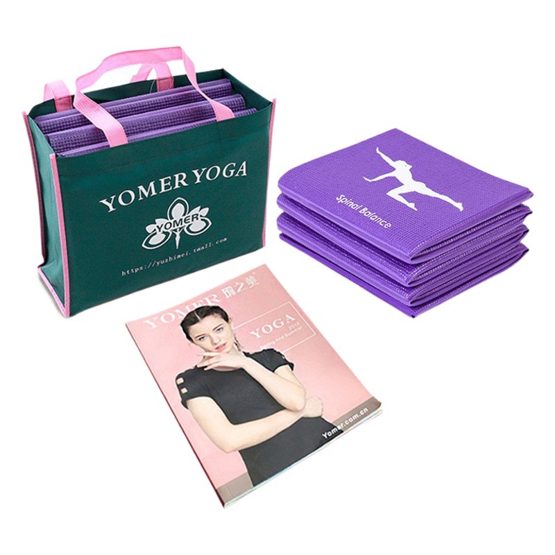 Pvc Yoga Mat Factory Portable 8mm Student Lunch Nap Mat Outdoor Fitness Non-Slip Mat Multi-Functional Storage