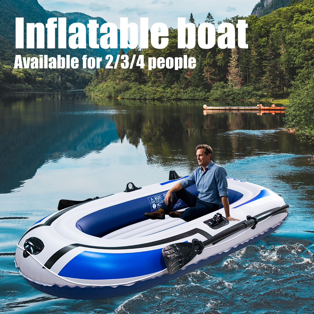 Kayak Inflatable Boat Rubber Boat Thickeneded Assault Boat Hovercraft Wear-Resistant Fishing Boat 2 People 3 People 4 People Fishing Boat