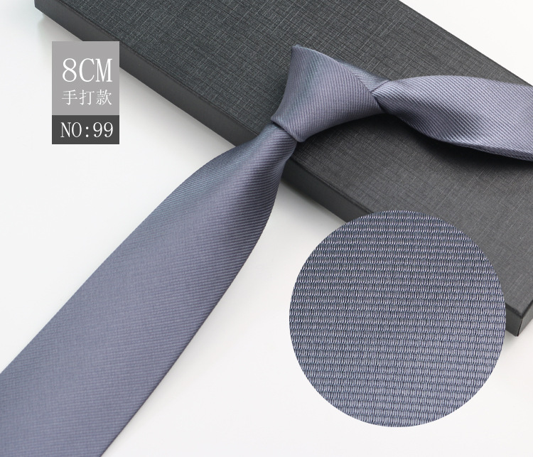 Picture of Men's Tie Business Shirt Stripesd Security Professional Formal Wear Wholesale Plus Logo Manufacturer 8cm Hand-Made