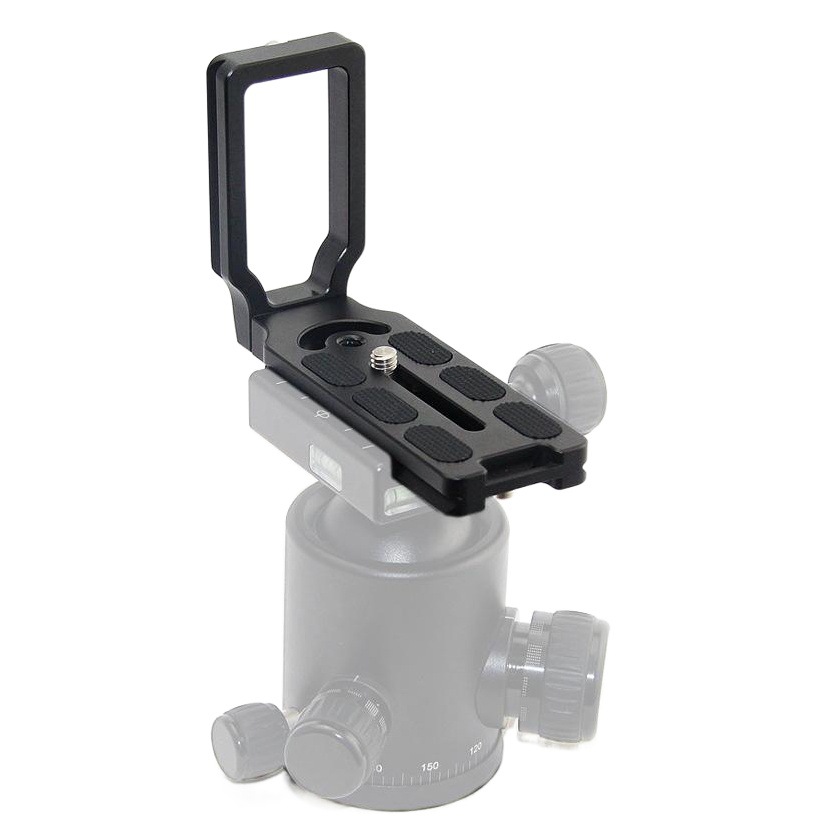 Universal aluminum alloy vertical clapper desktop bracket L-shaped shadow cloud crane fast-loading plate tripod pan/tilt PU quick-release plate