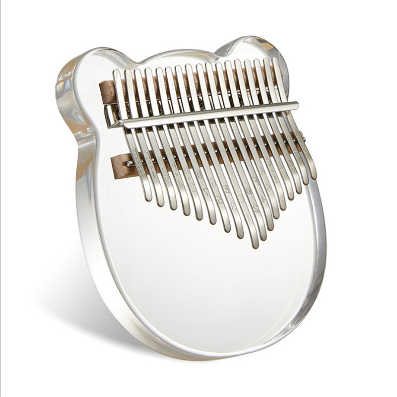 Picture of Crystal Transparent Thumb Piano Kalinba 21 Tone Kalinba Piano Beginner 17 Tone Kabinba Finger Piano