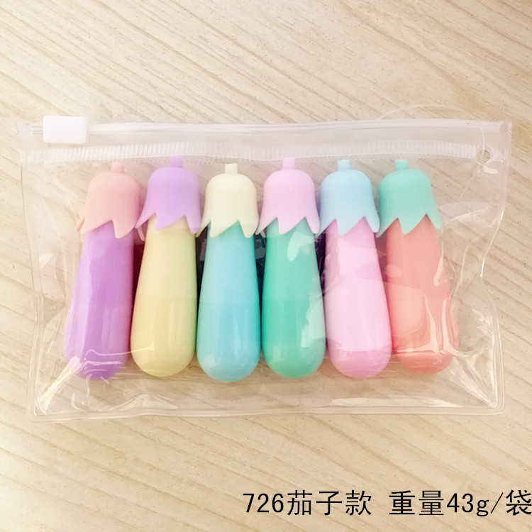 Picture of Highlighter Mini Pill Highlighter Color Painting Key Pen Marking Pen Doodle Pen Color Pen 6 Color Set