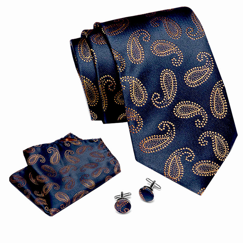 Picture of New Tie in Stock Cross-Border Hot Selling Tie Manufacturer Business Men's Formal Tie Set Ready-Made Fashion Accessories