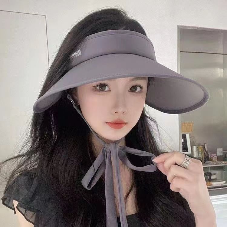 Picture of Sun hat foldable sun hat outdoor riding Women's Big brim empty top cycling sun protection fisherman sun hat