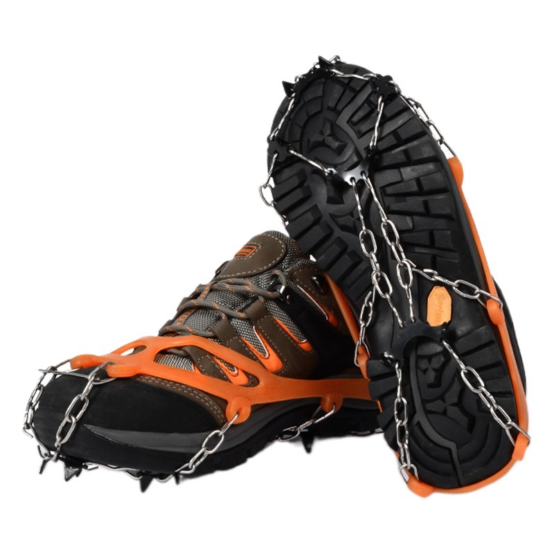 Picture of Wholesale Outdoor Snow Non-slip Shoe Cover Shoe Chain Eight Teeth 8 Teeth Reinforcing Ice Claw High Quality Latex Delivery Storage Bag