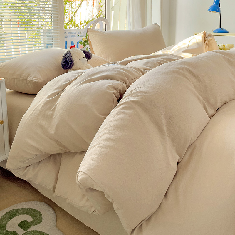 Picture of 2025 New Four-Season Universal Student Dormitory Three-Piece Bed Set Bed Bed Sheets Quilt Cover Nantong Home Textiles