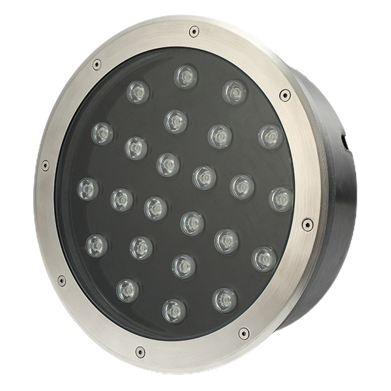 Led underground light outdoor waterproof stainless steel embedded round 1W 3W park square underground light factory wholesale