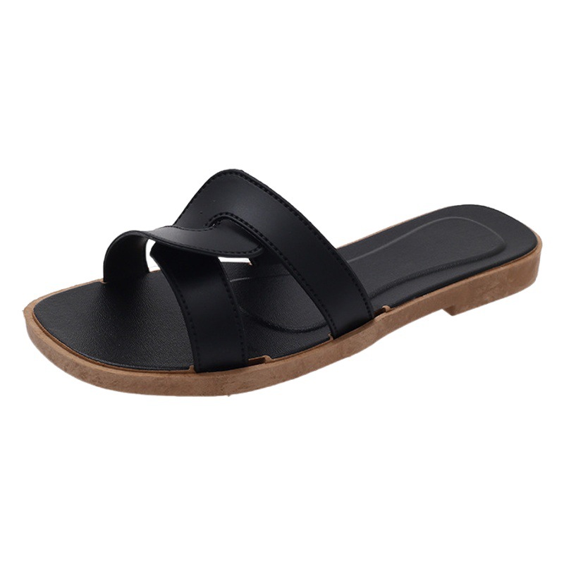 New Style Slippers for Women Summer Outer Wear K-Style Ins Popular Shrimp Skin Fashion Slippers Aliexpress Amazon Wholesale