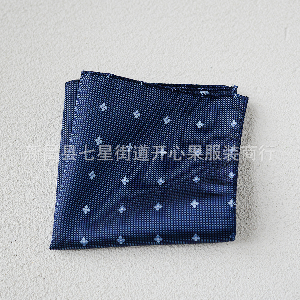 Picture of Men's suit small square scarf factory wholesale fashion polyester fashion accessories vintage embroidery pattern pocket towel men's clothing