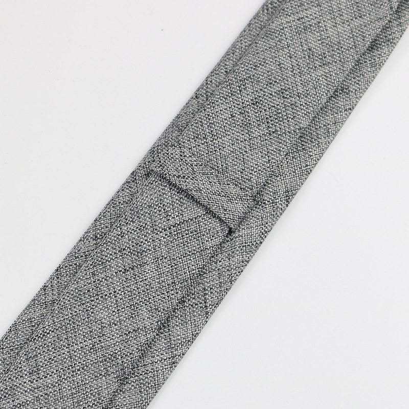 Picture of Men's formal wear for work professional Korean wedding groom artistic simple academic style blue gray 6cm hand tie