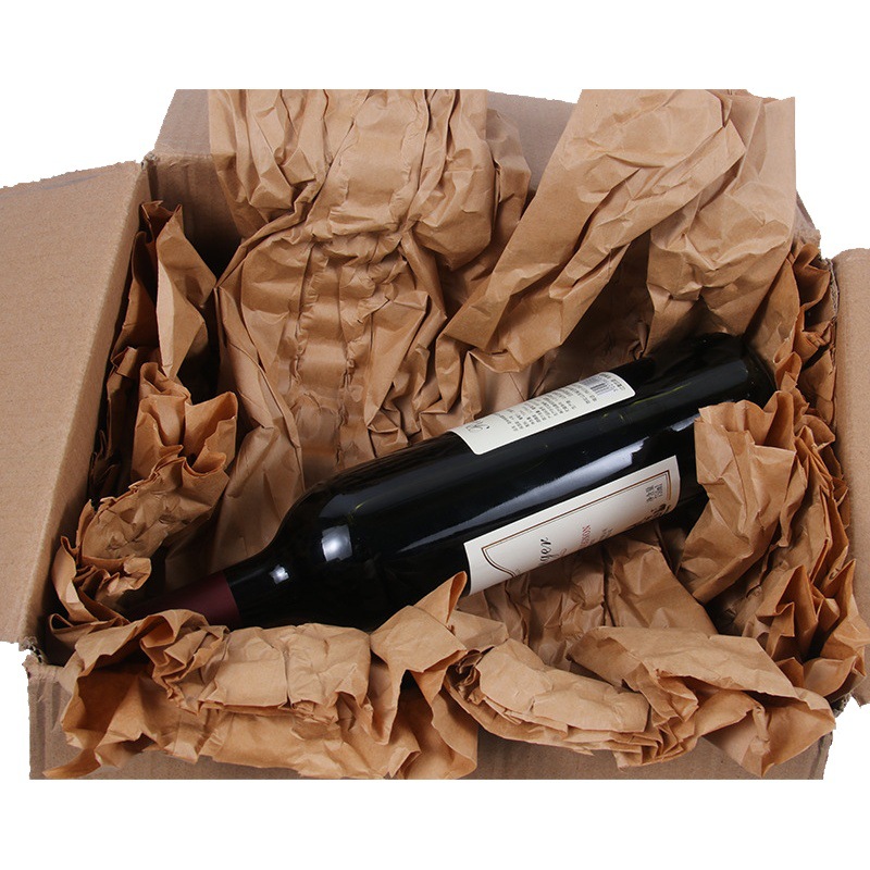 Source Factory 80g Buffered Kraft Paper Roll Paper Pad Filling Kraft Paper for Logistics Use High-Strength Recyclable