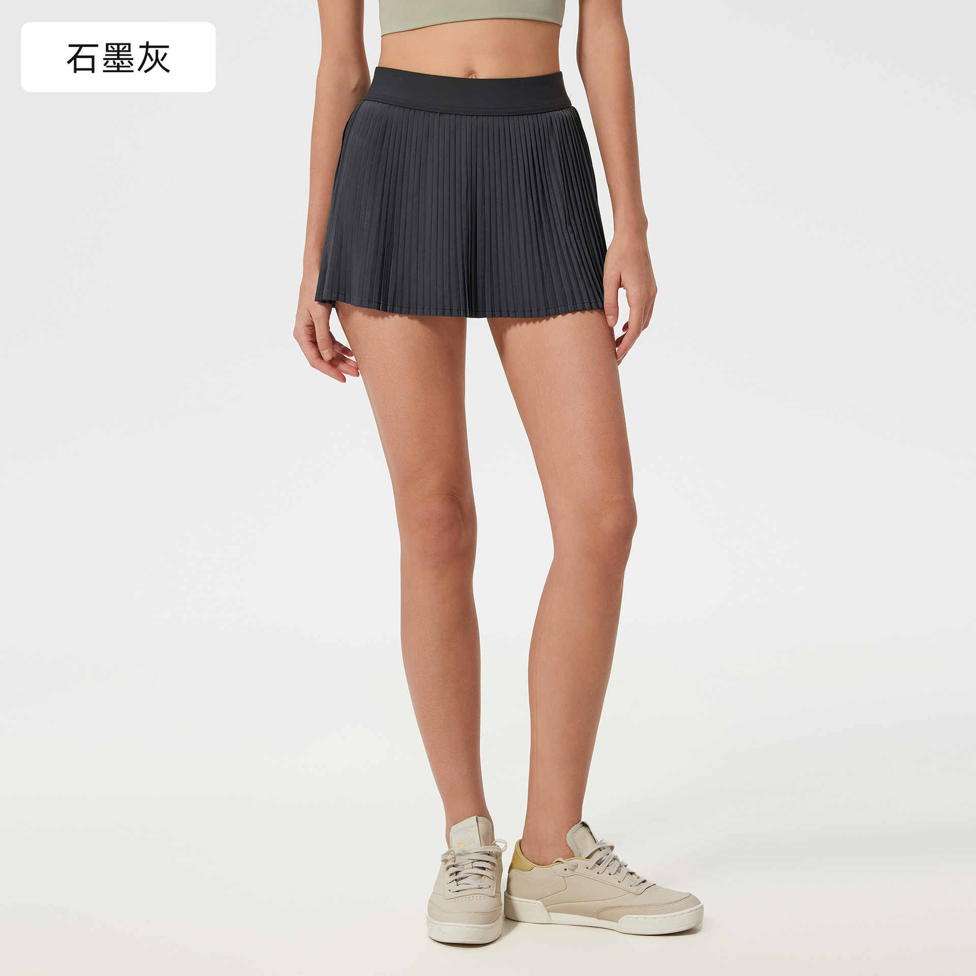 Picture of Ice Breathable Outdoor Sports Skirt Women's Belt Lining Anti-running Tennis Skirt Yoga Fitness Skirt D25008