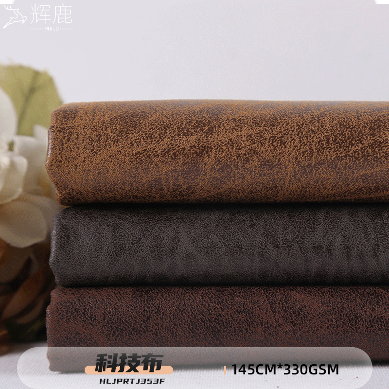 Manufacturer's Ready-Made Hot Stamping Suede Fabric, Polyester Composite Technology Cloth, Satin Pattern, Home Textile Cushion Sofa Fabric