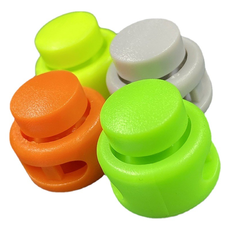 Plastic Spring Buckle High Elastic Bread Buckle Pig Nose Buckle Shoelace Buckle Double Hole Plastic Buckle Free Lazy Shoelace