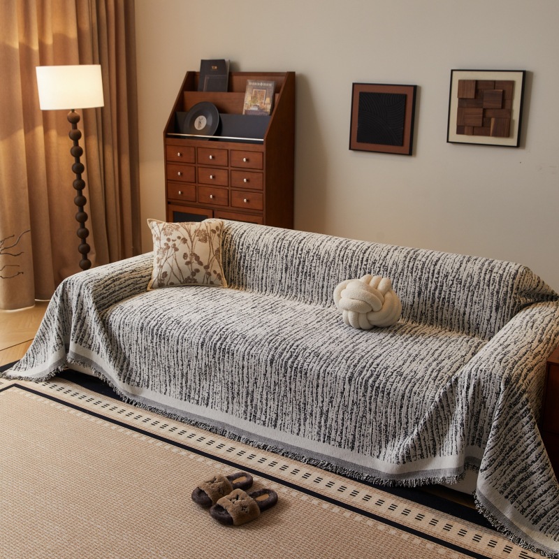 New Style Sofa Towel Four Seasons Universal All-inclusive One-piece Sofa Cover High-grade Sense Anti-cat-scratch Simple Sofa Cover Towel