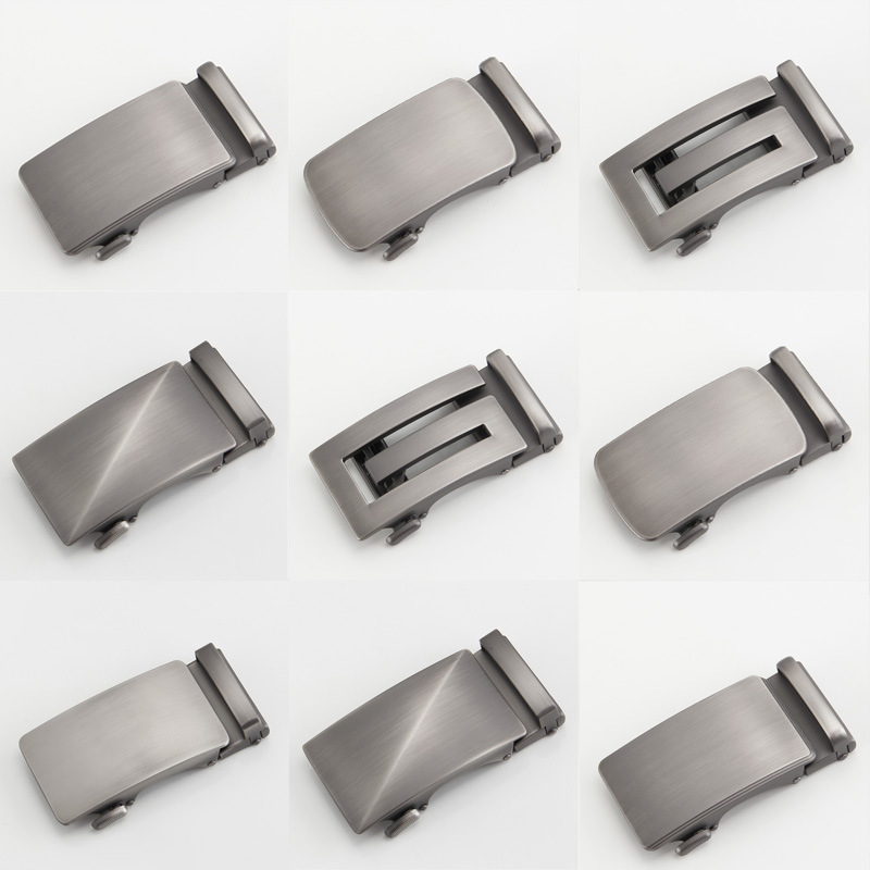 Guan Pin 3.5cm Men's Belt Buckle Automatic Buckle Youth Pants Leader Belt Buckle Korean Style New Belt Buckle
