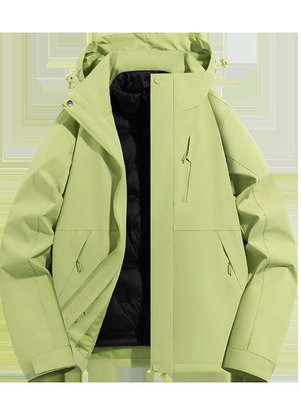 2024 winter new three-in-one assault jacket down jacket fashion sports leisure outdoor warm windproof waterproof