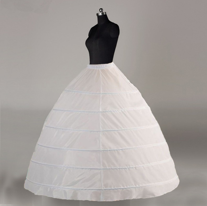 Picture of [Manufacturer Wholesale] Foreign Trade Six-Steel Enlarged Bustle Wedding Dress Tutu Performance Clothing Gauzeless Elastic Waist Tethered Petticoat