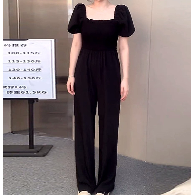 Women's plus size Pants Summer High-end chubby girl Fashionable Straight Loose Dosing Pear-shaped Body Hip Covering Pants