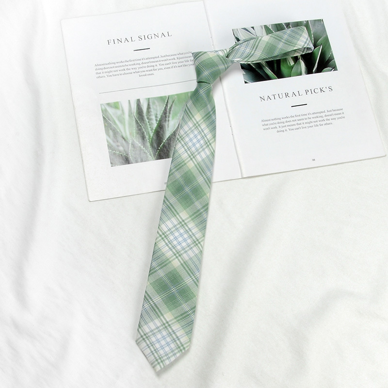 Picture of DK Hand Tie Lemon Sea Salt Original Japanese Uniform for Male and Female Students School Uniform College Style Plaid JK Factory Batch