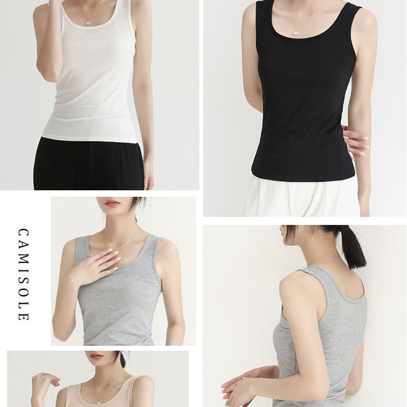 Picture of Summer New Versatile Camisole Women's Short Outer Vest Women's Large Size Bottoming Shirt Hot Style
