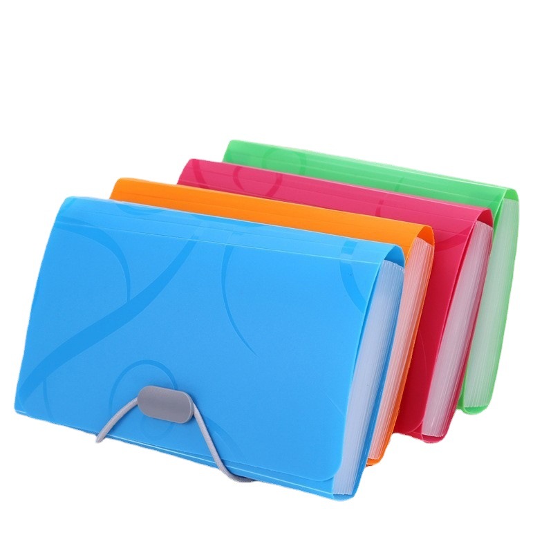 Chuangyi A6 organ bag multi-layer folder small plastic data invoice receipt storage bag pp portable bill bag
