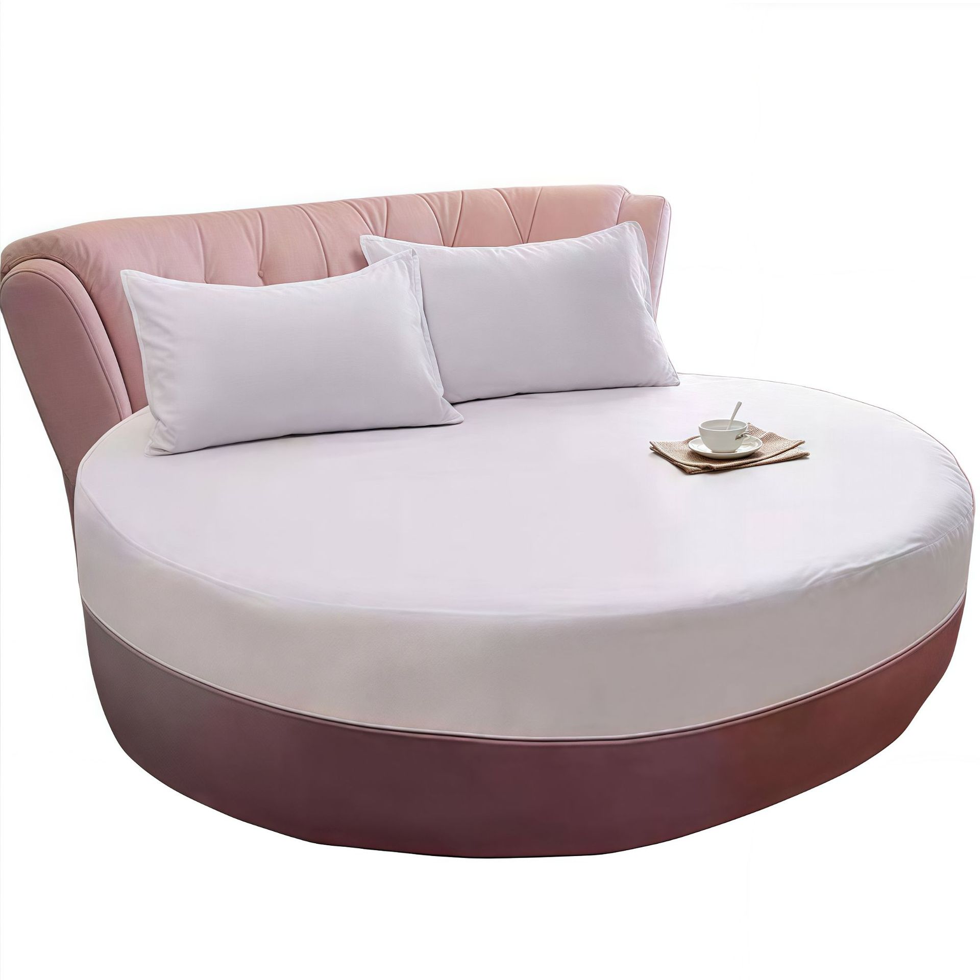 Picture of Cross-border Amazon Shrimp Hotel Round Waterproof Round Bed Cover Four-piece Bed Cover Simmons Mattress Cover Dust-proof