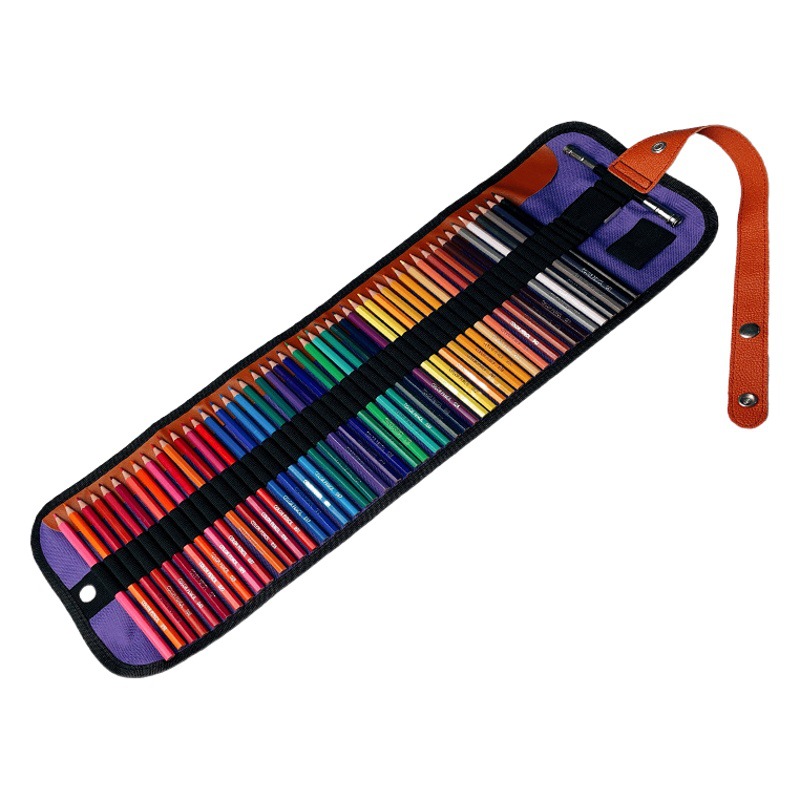 72 color water soluble colored pencil hexagonal oily colored pencil curtain suit adult art student painting pencil wholesale