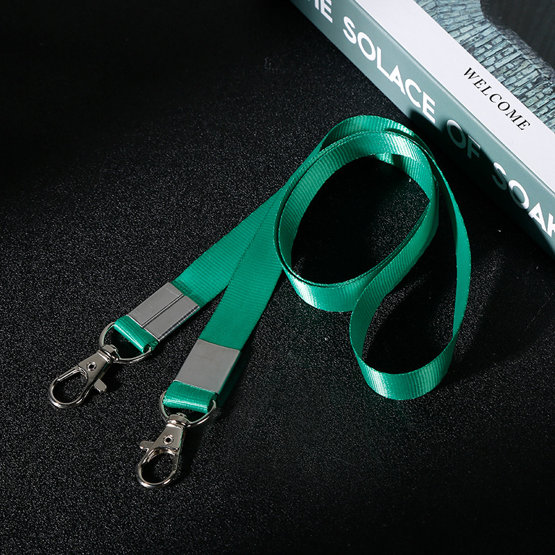 Picture of Lobster hook double buckle key chain thickened lanyard work card badge lanyard work tag factory tag printed logo