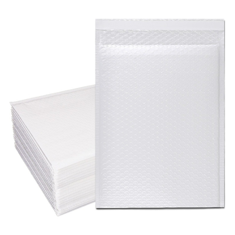 Composite Pearlescent Film Bubble Envelope Bag Express Bag Bright White Thickened Bubble Bag Waterproof Shockproof Bubble Bag Wholesale