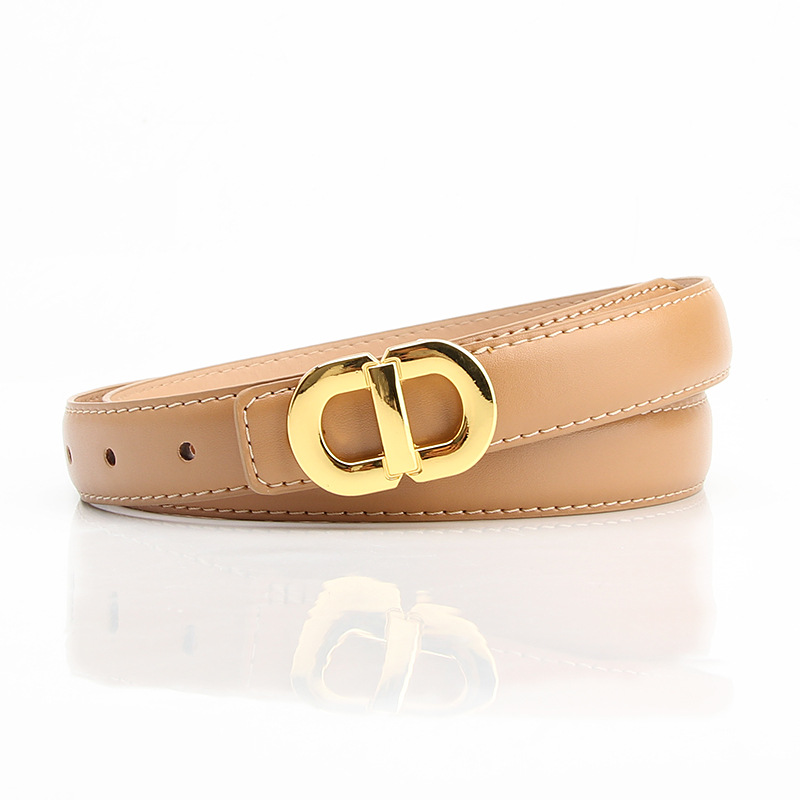 Picture of New Women's Alloy Buckle Belt All-match Simple Fashion Trend Matching dress Dress Pants Women's Belt