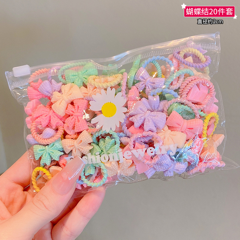 Picture of Children's rubber band does not hurt hair, good elasticity, Girl's rubber band, baby's hair rope, small size tie hair, hair ring, hair accessories