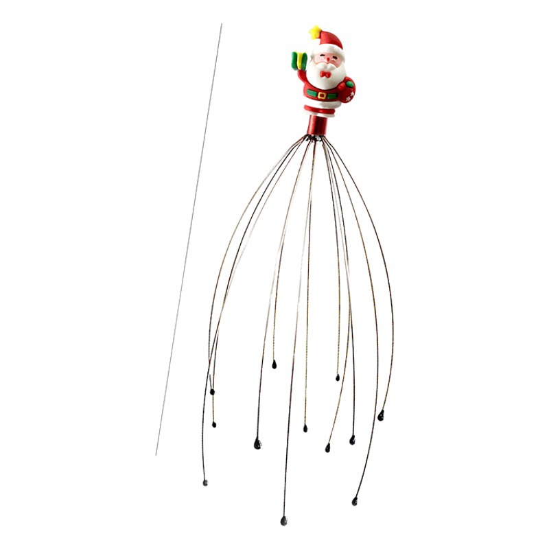 Santa Claus soul extractor twelve claw head massage octopus scratching scalp relaxing scratching head itching artifact