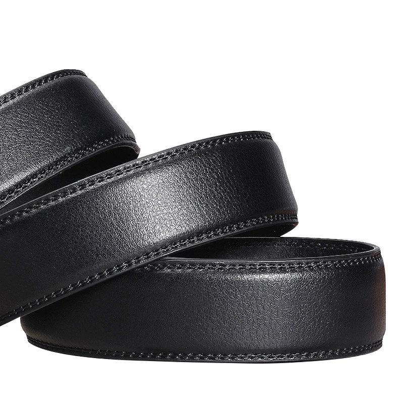 Picture of Men's belt with automatic buckle headless belt body imitation leather scratch-resistant automatic buckle belt 3.6CM wide manufacturer batch