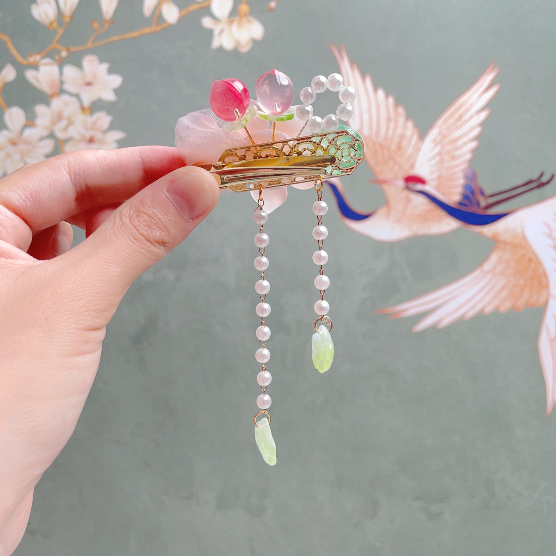 Picture of Girl's Super Fairy Hanfu Headwear Children's Antique Hairpin Princess Hair Accessories Little Girl's Chinese Style Tassel Step-by-Step Hairpin
