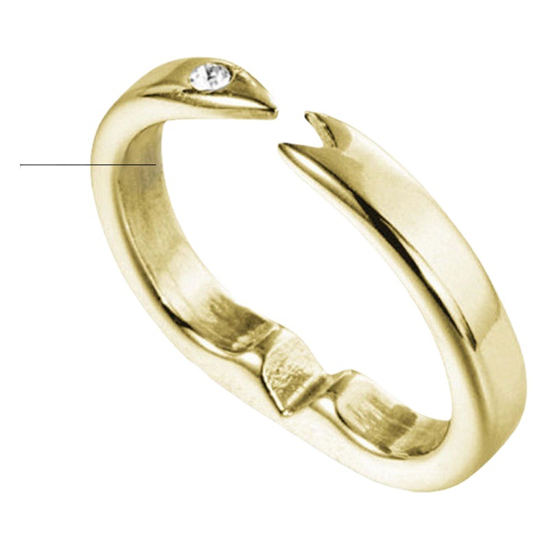 Yunjin Cross-border Explosions European and American Creative Ring Opening Adjustable Magnet Ring Couple's Ring