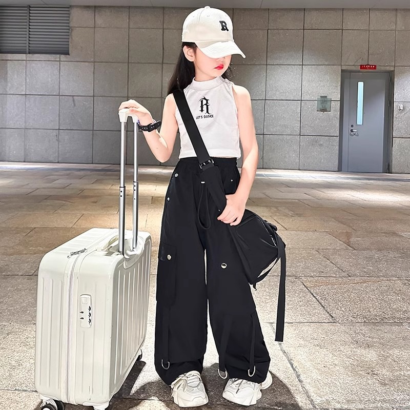 Picture of Girls' autumn overalls 2024 spring and autumn new big children's white pants suit girls fashionable trousers