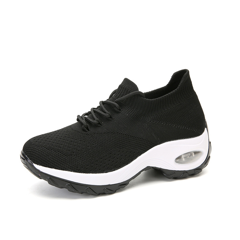 Picture of Cross-Border Hot Style Large Size Women's Shoes Air Cushion Fly Woven Casual Shoes Slip-On Shoes Fashion Rocking Shoes Quanzhou Sports Shoes