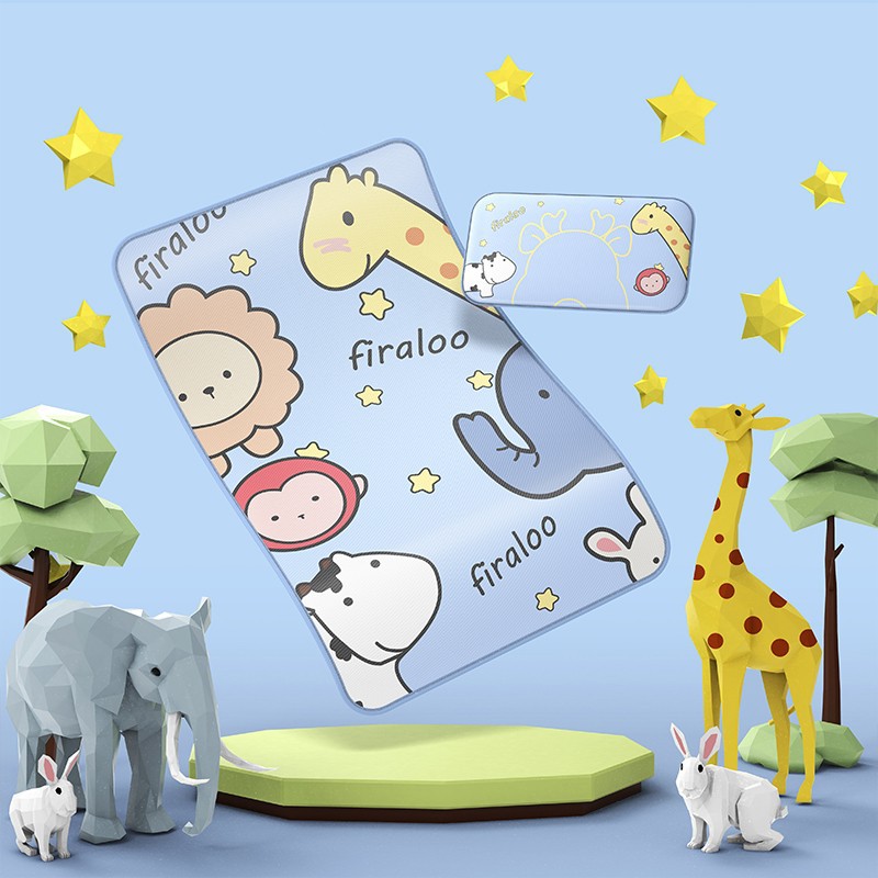 Picture of Baby mat breathable sweat summer ice silk washing children's kindergarten mat newborn baby crib