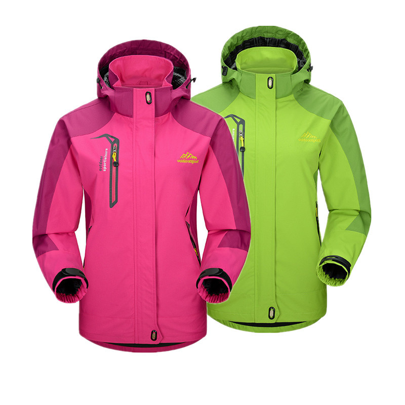 Spring and Autumn Single Layer Thin Jacket Women's Outdoor Sports Mountaineering Suit Windproof Hooded Jacket Men's Coat Cross-border Explosions